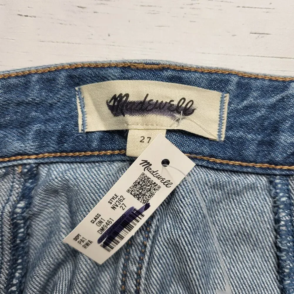 Madewell Flared Airy Denim Midi Jean Circle Skirt Medium Mosby Wash Western 27 - Picture 8 of 9